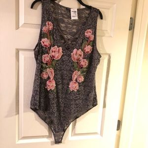 Charlotte Russe Lace Bodysuit